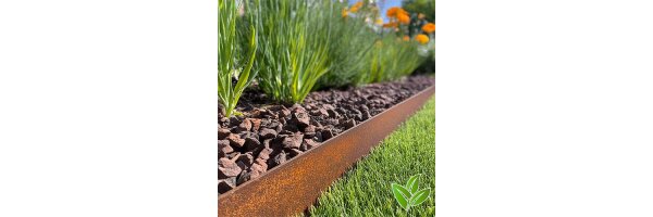 Rasenkantenband Cortenstahl