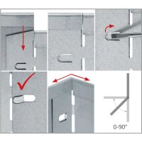 GartenAZ Metall Rasenkante anthrazit Anleitung zum zusammenstecken