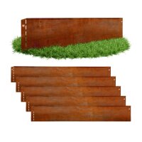 GartenAZ Metall Rasenkante Corten Anleitung für das Stecksystem