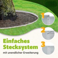 GartenAZ Metall Rasenkante verzinkt 103x13cm...