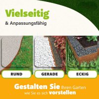 GartenAZ Metall Rasenkante Corten 103x13cm Nutzlänge 100cm