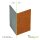 innogard - Eckverbinder für Rasenkantenband und Rasenkanten schmal (Aussenecke) Corten - Höhe: 15 cm
