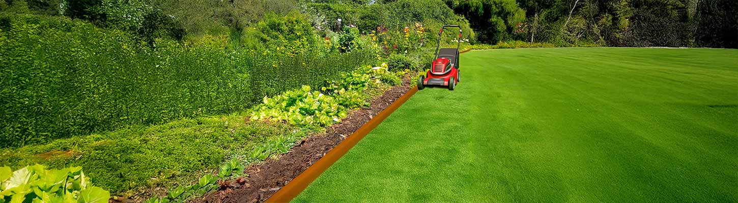 Professionelle Mähkanten aus Metall für effiziente Rasenpflege